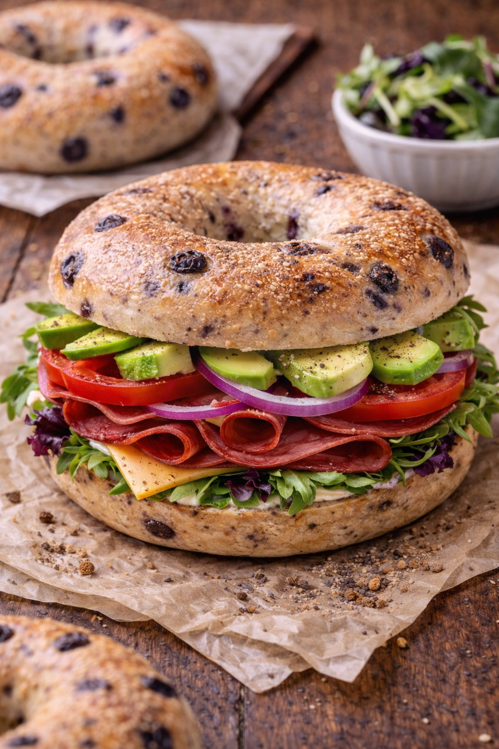 Bagel de Arándanos