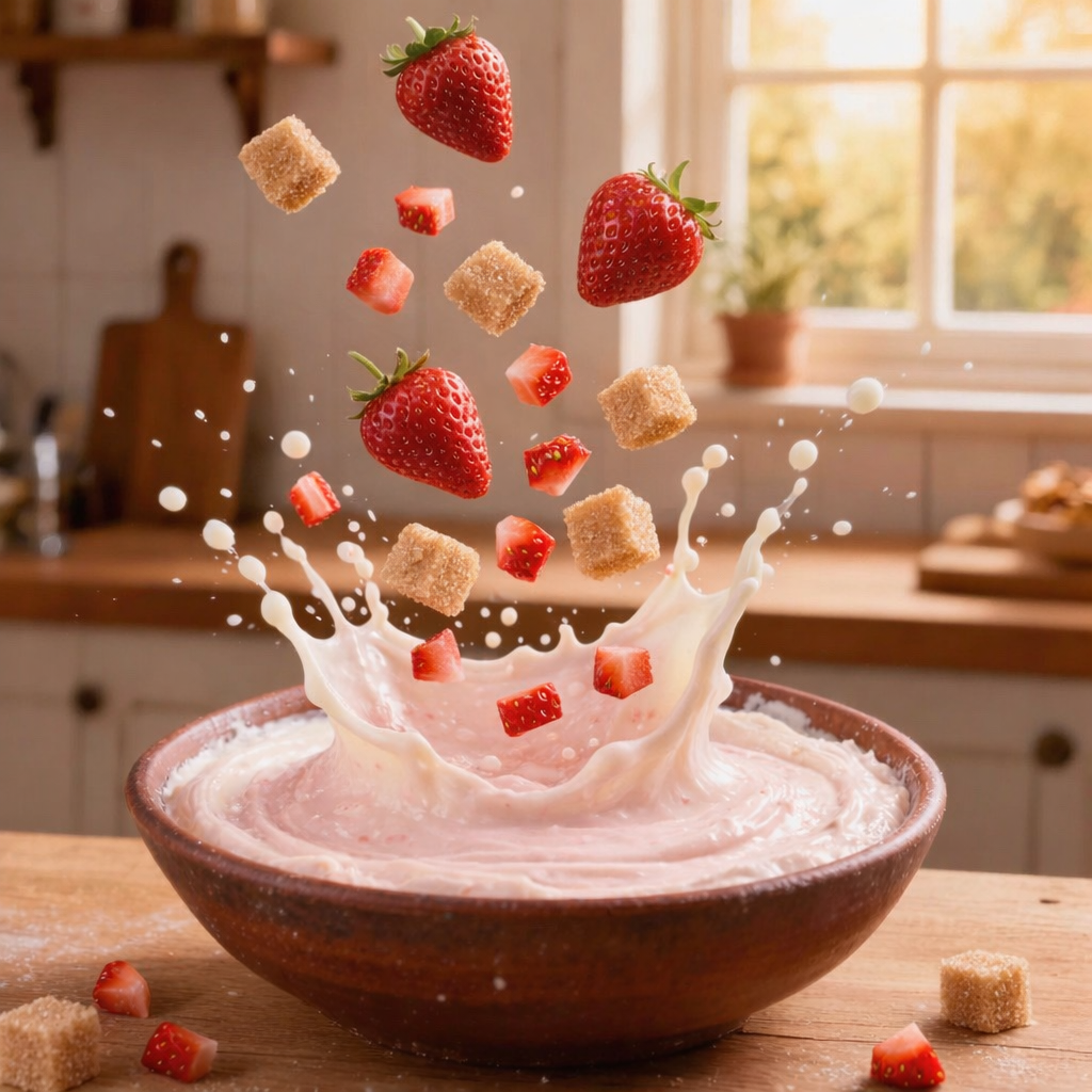 Queso crema sabor Fresa