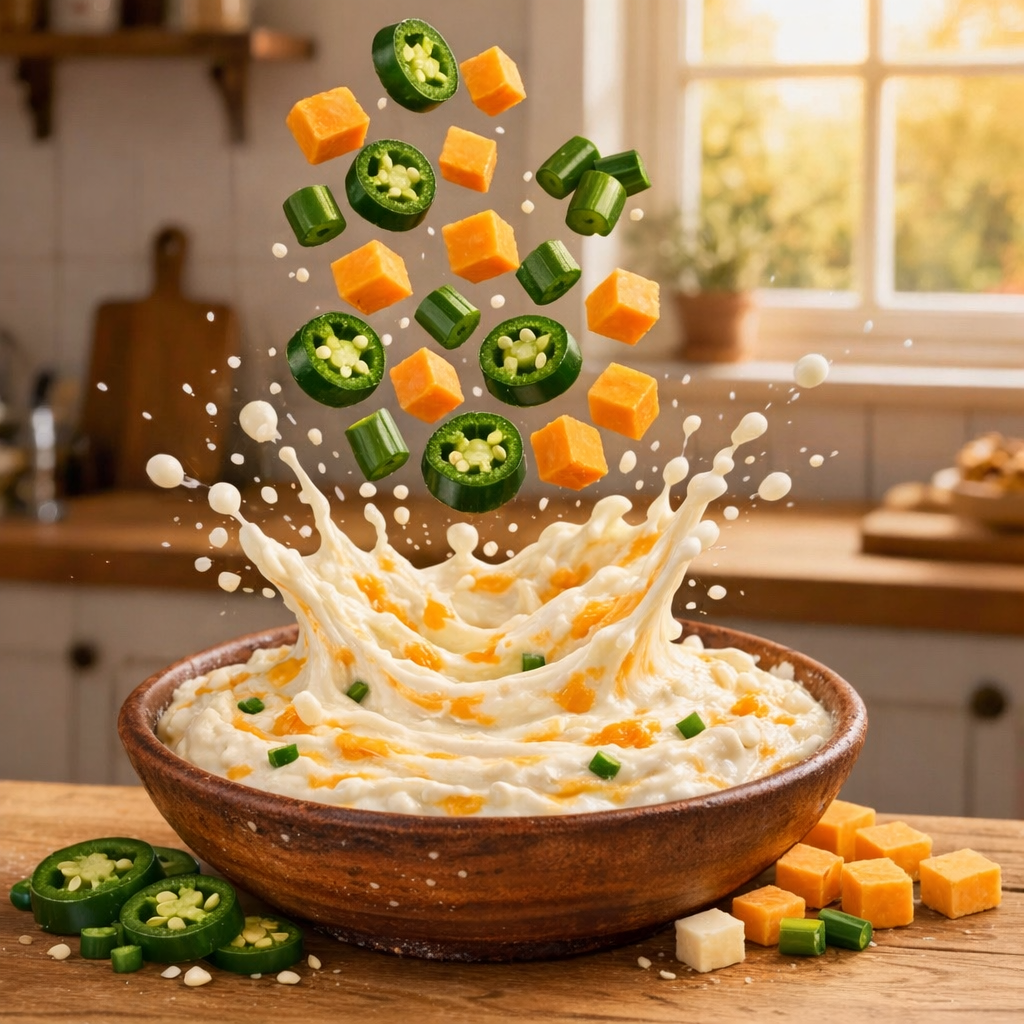 Queso crema Jalapeño cheddar